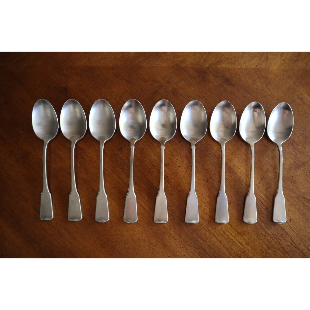 Lot of 9x Soup Place Spoon Oneida AMERICAN COLONIAL 18/10 Stainless Satin 6.6"